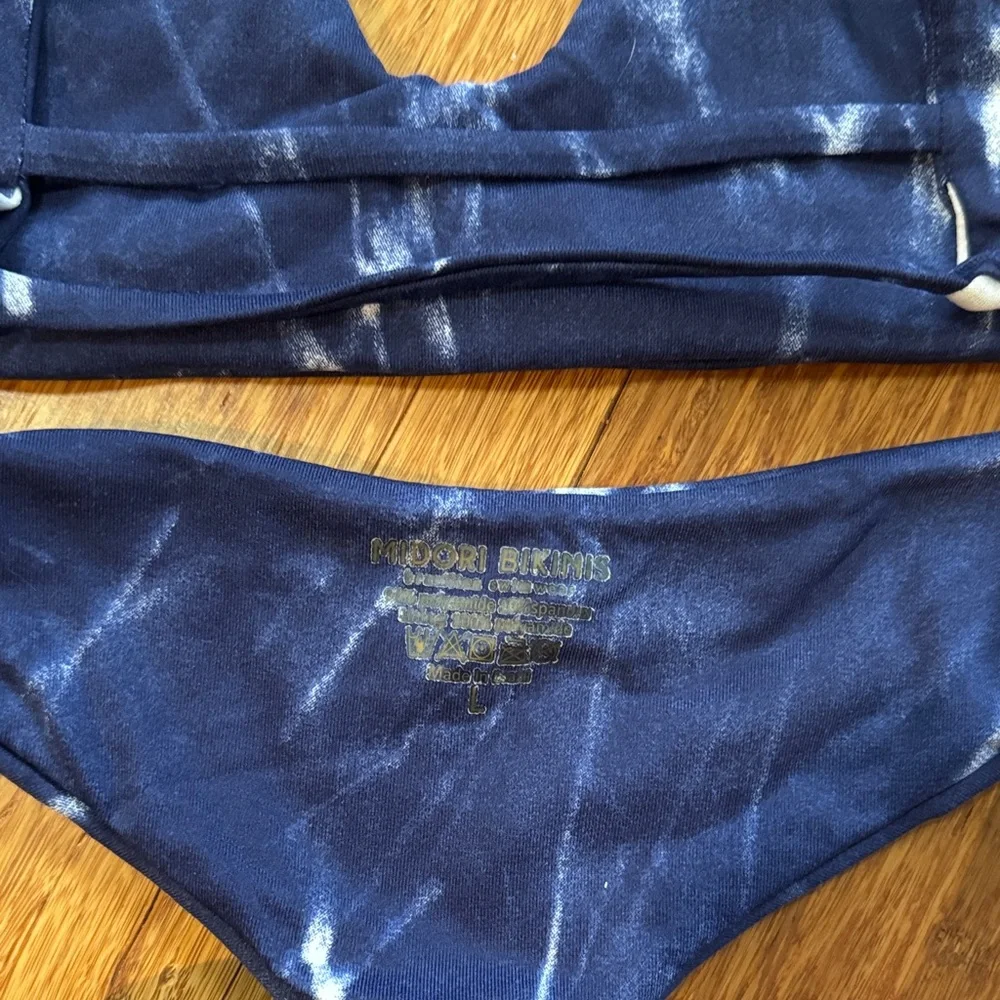 Midori Blue Tie-Dye Bikini Set - Picture 3 of 3